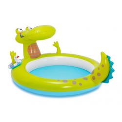 Pileta Inflable INTEX Lagarto Spray  198 x 160 x 91 CM