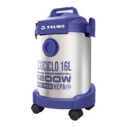 Aspiradora Yelmo Ecociclo Pro 16L plata y violeta