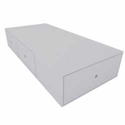 Base de Colchón CORSA Con 3 Cajones 90 Cm Ancho Blanco