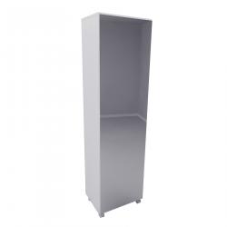 Mueble Multiuso CORSA con ruedas estantes y espejo blanco
