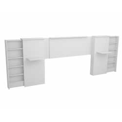Respaldo de Cama CORSA con Compartimiento Blanco