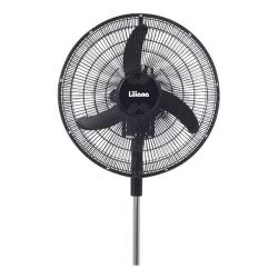 Ventilador De Pie Liliana Negro 3 Palas 18 Diametro