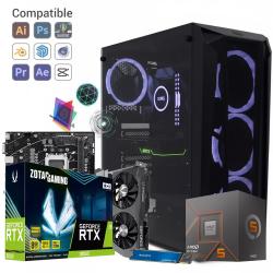 Pc Necxus Diseño Ryzen 7 8700F 16GB 512GB M.2 SSD RTX 3050 6GB