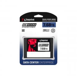 Disco SSD Kingston de 7.68 TB Sata 6 Gbps DC600m color negro