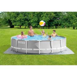 Pileta Estructural Redonda Intex Prism Frame Premium 427 x 107 Cm 25634/4 + Somb