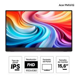 Monitor portatil ACER 15.6 Pulgadas Led Full HD