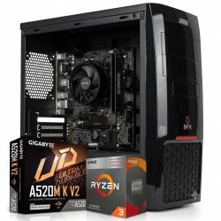 Pc Necxus Gamer Ryzen 3 3200g 8GB 500GB SSD M.2 Gabinete KIT