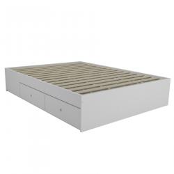 CAMA CON PARRILLA Y CAJONES