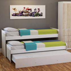 CAMA NIDO DOBLE CON CAJONES 80 CM CON 2 CAJONES