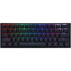 Teclado gamer ducky one 2 mini rgb kailh box red swicht double-shot pbt mecanico