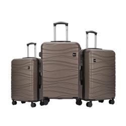 Zom valijas rígidas set x3 medidas - wavy coffee